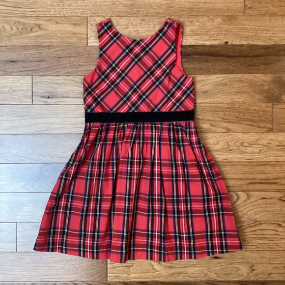 GIRLS J. Crew Crewcuts Holiday Tartan Plaid Dress Size 5 - Picture 1 of 6